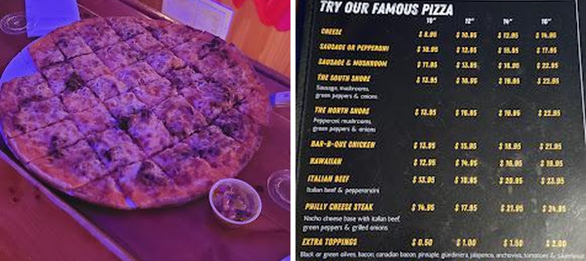 South Shore Bar & Grill Menu