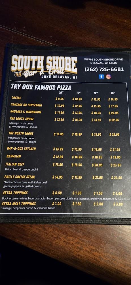 South Shore Bar & Grill Menu image 4